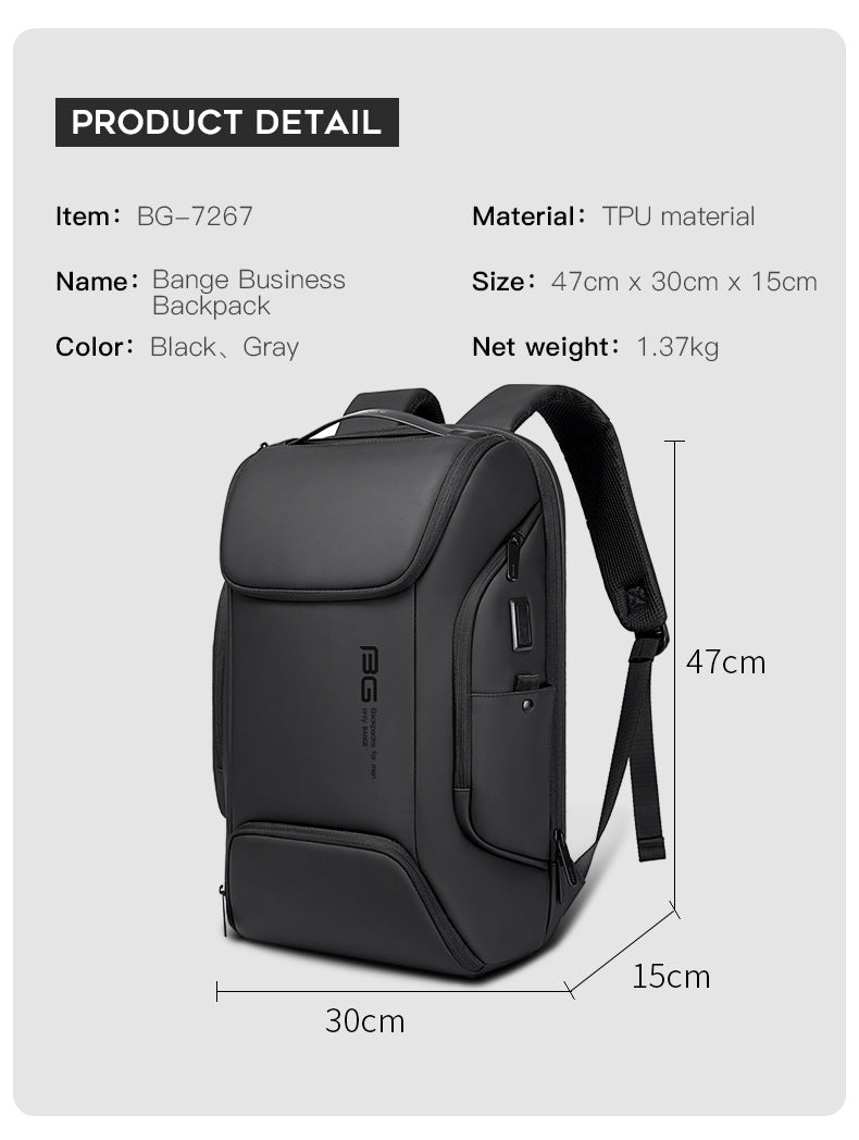 Bange Avant Backpack Business Water Resistant Anti-Theft Business Travel College Study Thin Fashion Laptop Backpack