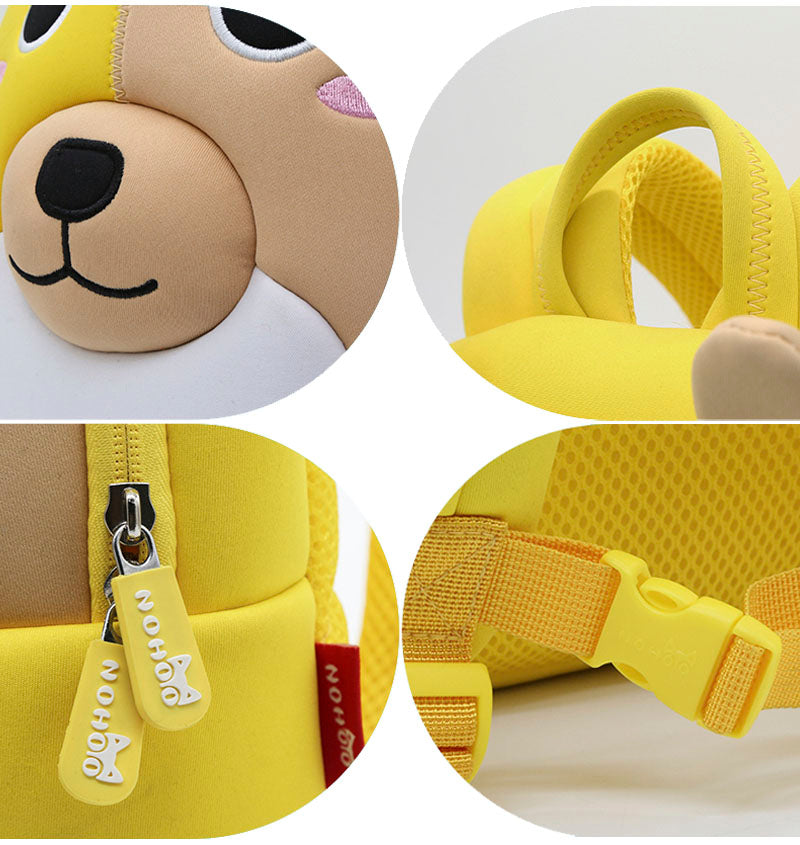 Nohoo Kids Bag YELLOW PUPPY Waterproof Neoprene Multifunctional Travel Cute Kids