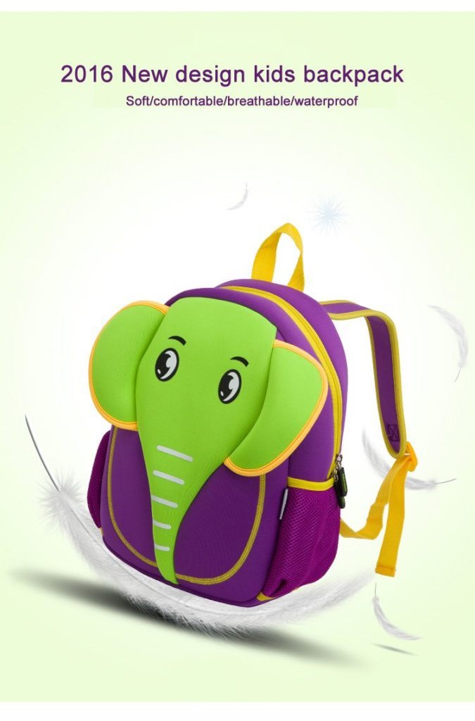 NOHOO Kid Elephant Design Children Boy Travel School Bag Beg Sekolah Bags A4 Bag