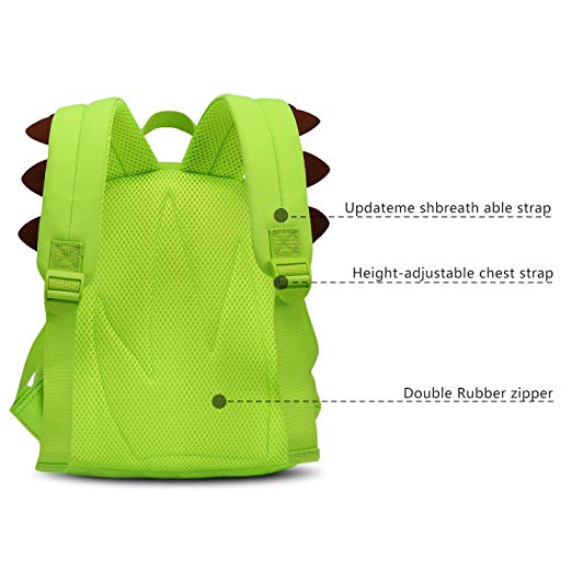 NOHOO Kid Hippo Mouth(New) 3D Design School Bag Waterproof Preschool Backpack Go