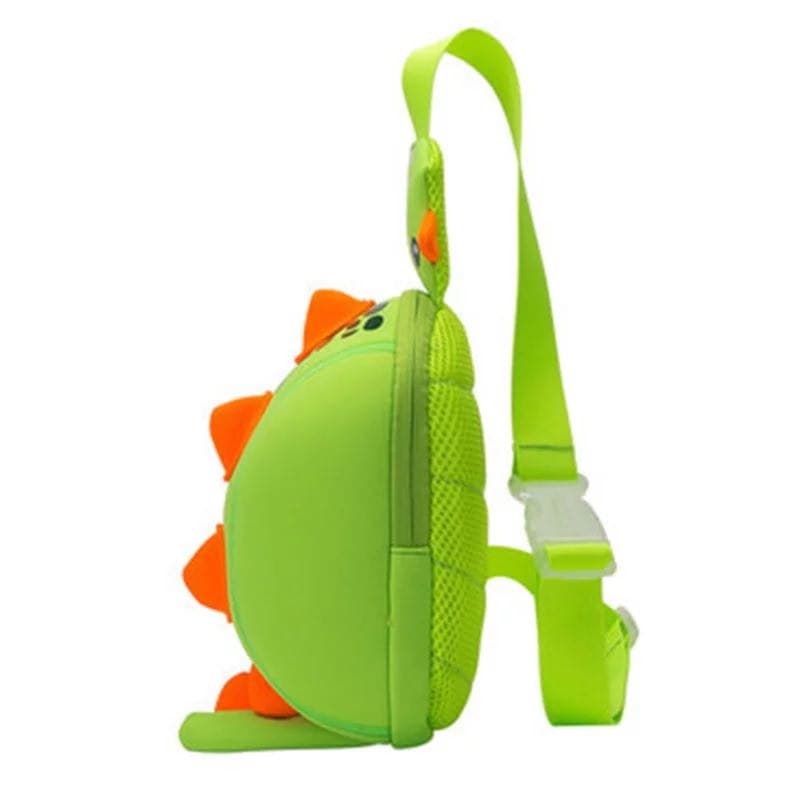 NOHOO Kid Dino Green 3D Design Children Boy Sling Crossbody Travel