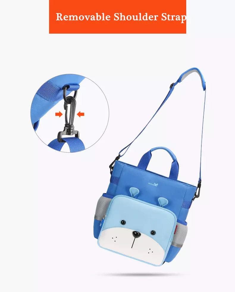 NOHOO Kid Tote Bag Smart Bear Blue