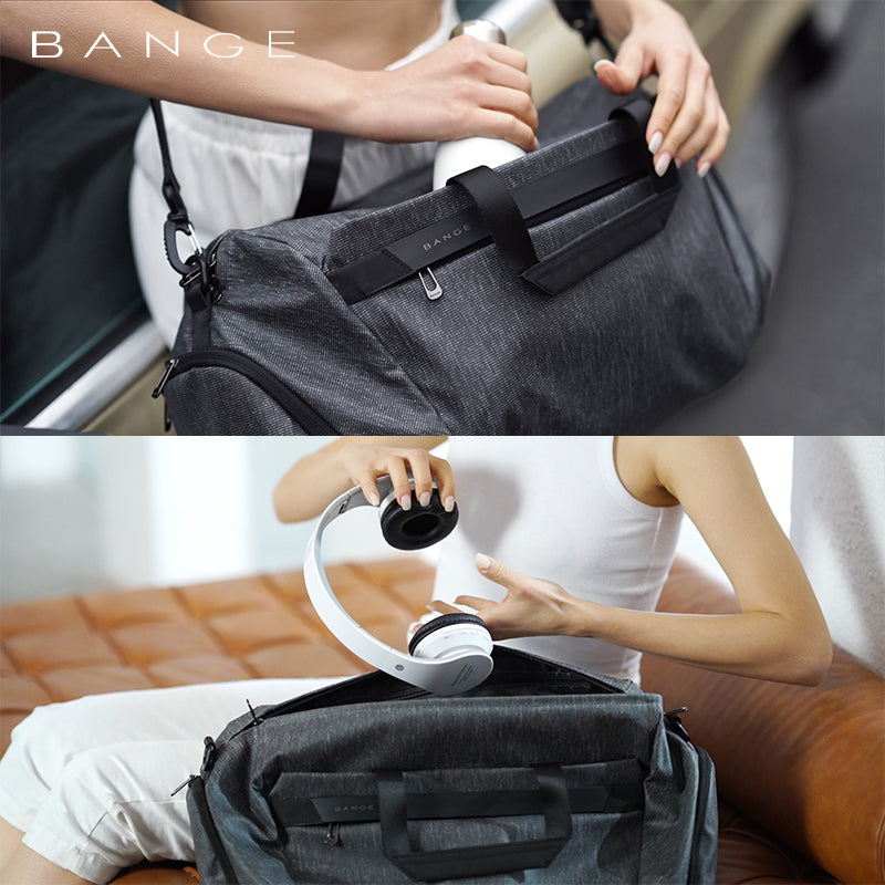 Bange Curve 35L Travelling Bag Gym Bag Big Capacity Bag Sling Bag Dry and Wet Seperation Duffel Bag