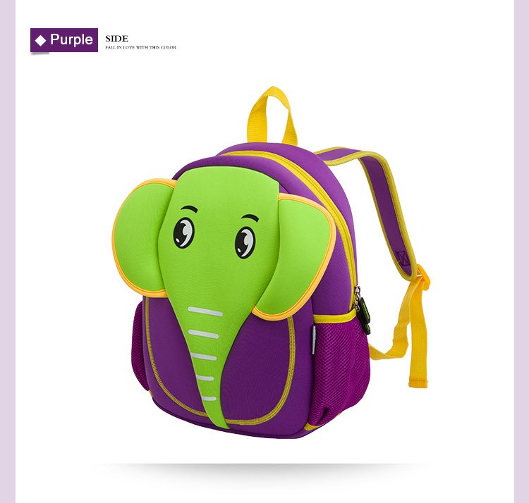 NOHOO Kid Elephant Design Children Boy Travel School Bag Beg Sekolah Bags A4 Bag