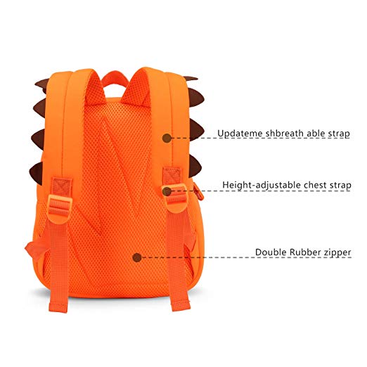 NOHOO Kid Hippo Mouth(New) 3D Design School Bag Waterproof Preschool Backpack Go