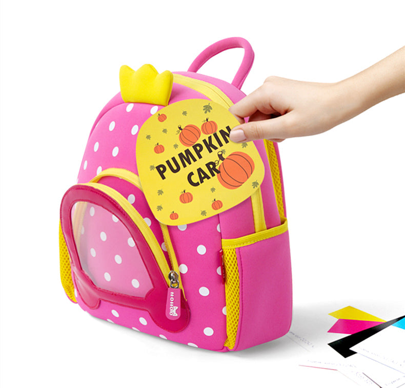 NOHOO Kid Pumpkin 3D Design Children Travel School Bag Waterproof Kindergarden