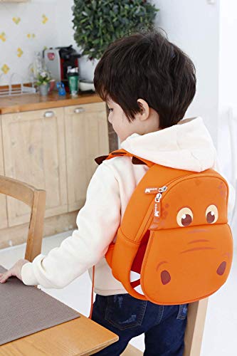 NOHOO Kid Hippo Mouth(New) 3D Design School Bag Waterproof Preschool Backpack Go