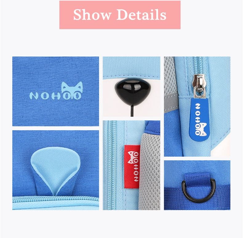 NOHOO Kid Tote Bag Smart Bear Blue