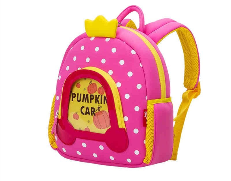 NOHOO Kid Pumpkin 3D Design Children Travel School Bag Waterproof Kindergarden