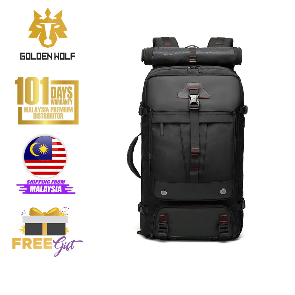 Golden Wolf Zelda Big capacity multi compartment travel laptop backpack (17")