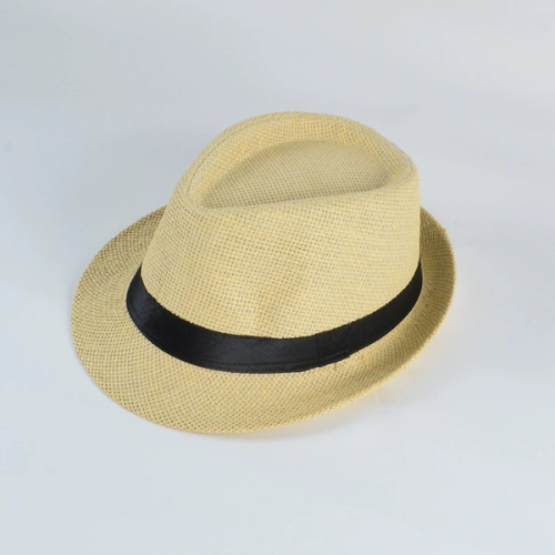 Unisex Hat Men Women Fedora Trilby Wide Brim Straw Cap