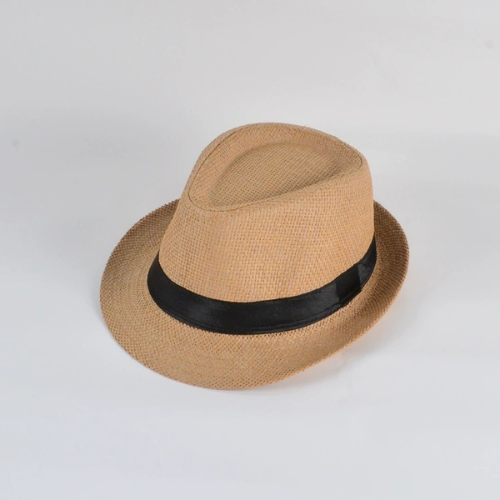 Unisex Hat Men Women Fedora Trilby Wide Brim Straw Cap