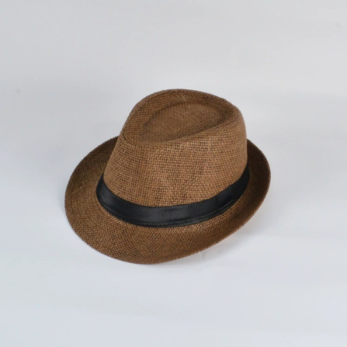 Unisex Hat Men Women Fedora Trilby Wide Brim Straw Cap