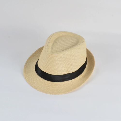 Unisex Hat Men Women Fedora Trilby Wide Brim Straw Cap