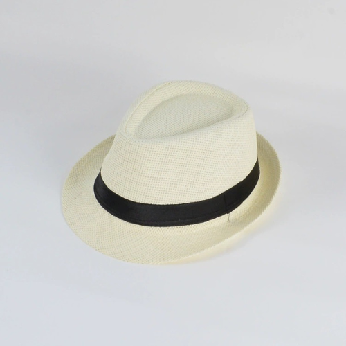 Unisex Hat Men Women Fedora Trilby Wide Brim Straw Cap