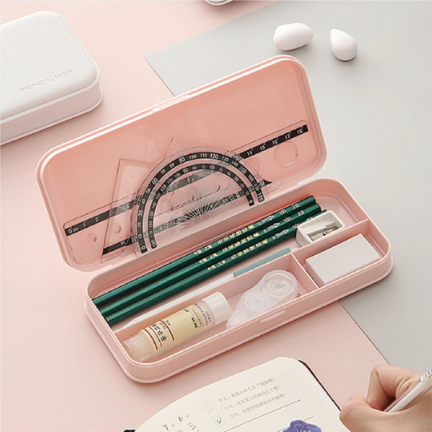 Macaron Colour Stationery Pencil Box