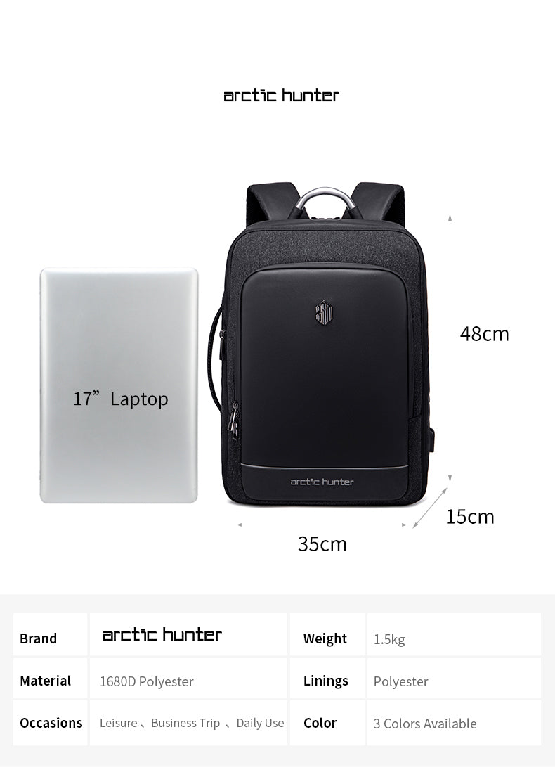 Arctic Hunter i-Vintage (L) Backpack (17" Laptop)