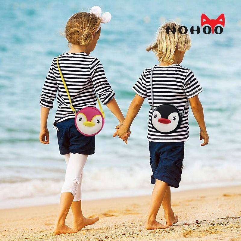 NOHOO Kid 3D Penguin Animal Design Children Boy Sling Crossbody Travel