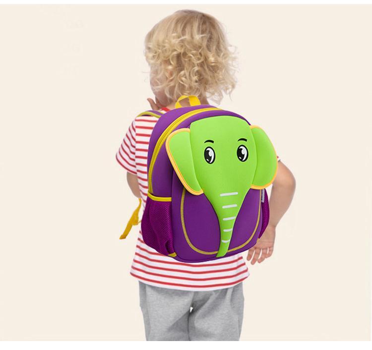 NOHOO Kid Elephant Design Children Boy Travel School Bag Beg Sekolah Bags A4 Bag