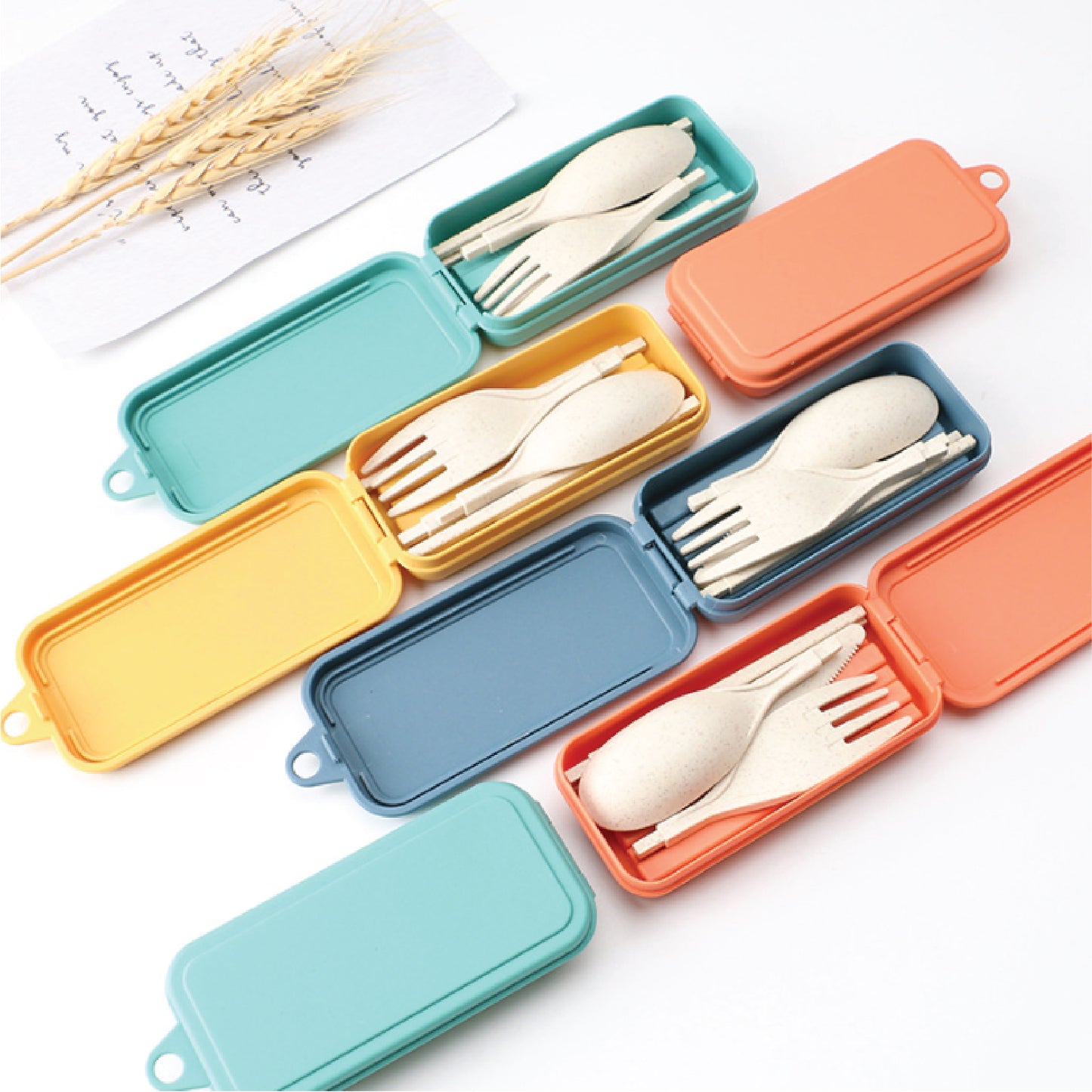 Cutlery Set Wheat Straw