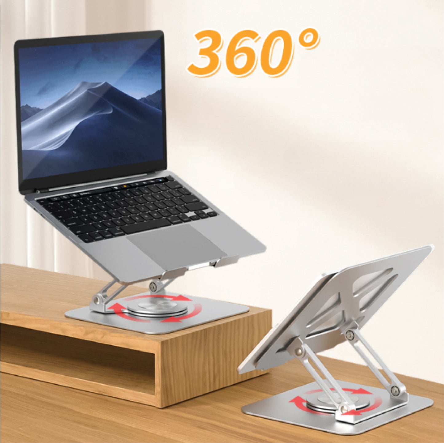 360° degree rotating laptop stand desktop