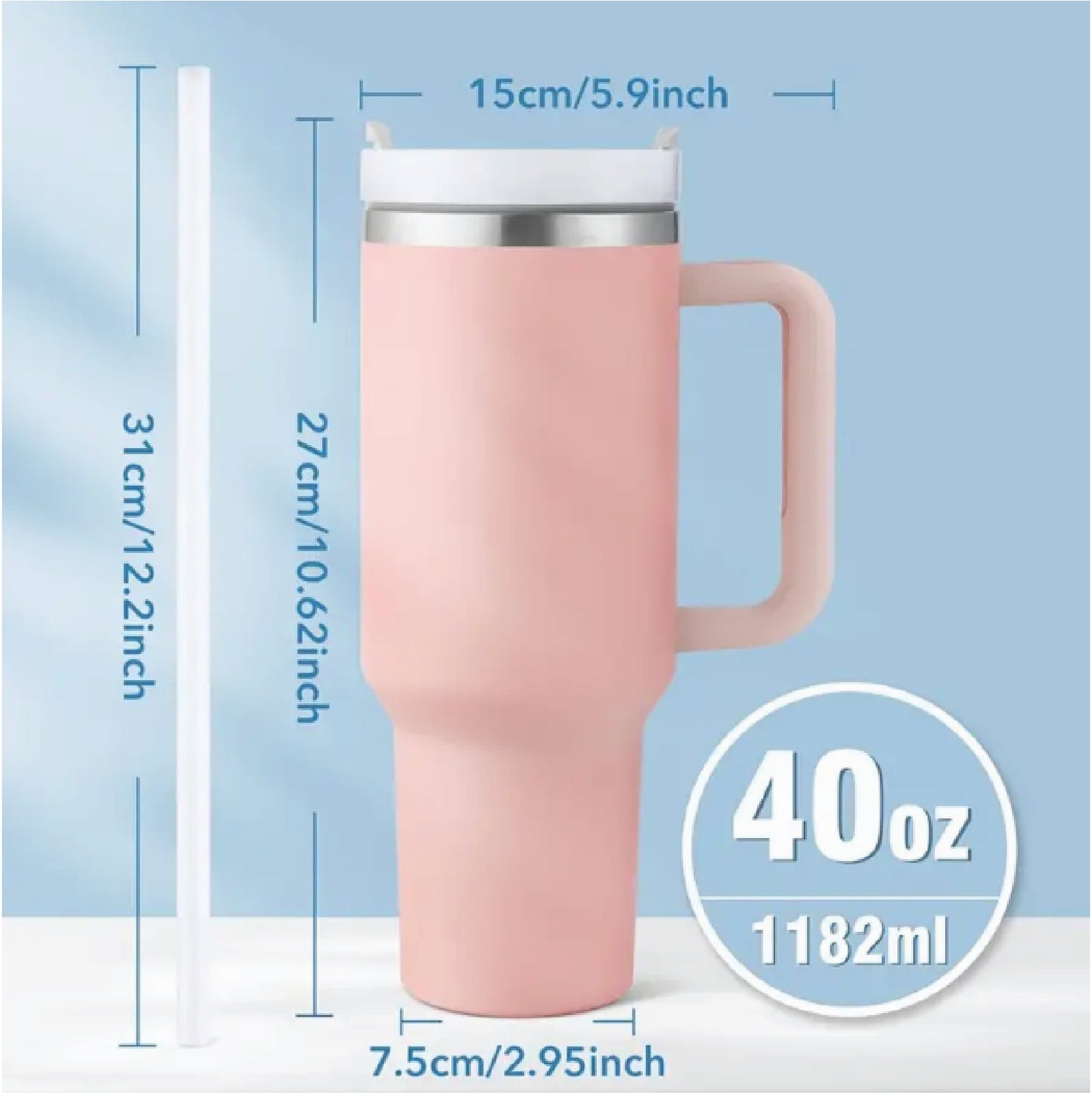 40oz Stainless Steel Double Wall Tumbler