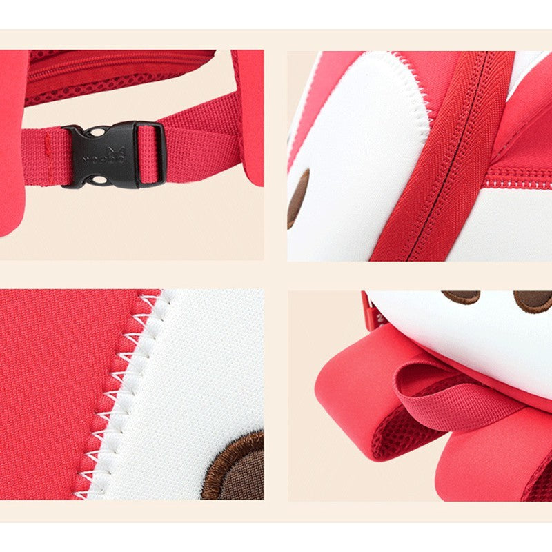 NOHOO Kids RED LITTLE FOXY (New) Waterproof Harness Travel Newborn Cute Kids Bag