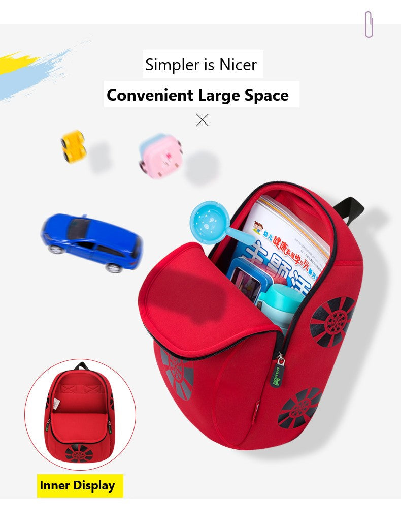 NOHOO Kid Racing Car Design Children Boy Travel School Bag Beg Sekolah Bags A4