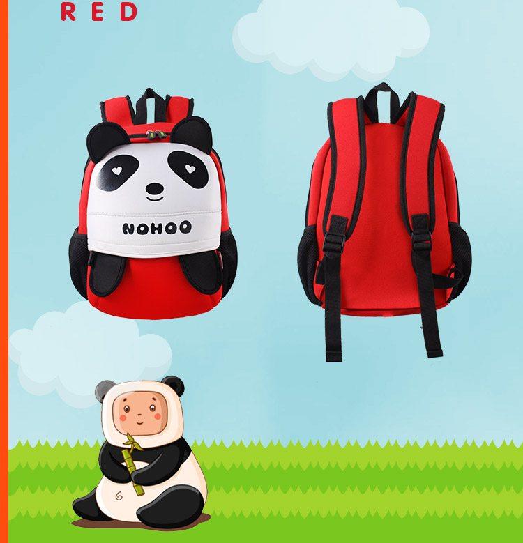 NOHOO Kid Loving Panda Design Children Boy Travel School Bag Beg Sekolah Bags A4