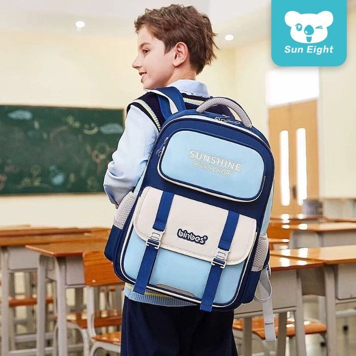 Sun Eight x Binbes Beamz Ergonomic Spine Protection Primary School Bag - Sun Eight