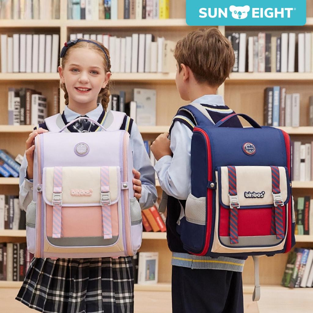 Sun Eight x Binbes Tomz Ergonomic Spine Protection Primary School Bag with 26° Back Fit - Sun Eight