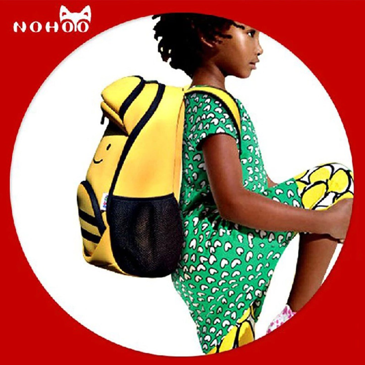 NOHOO 3D Kid Honey Bee Design School Bag Backpack Kindergarden Bag Bags