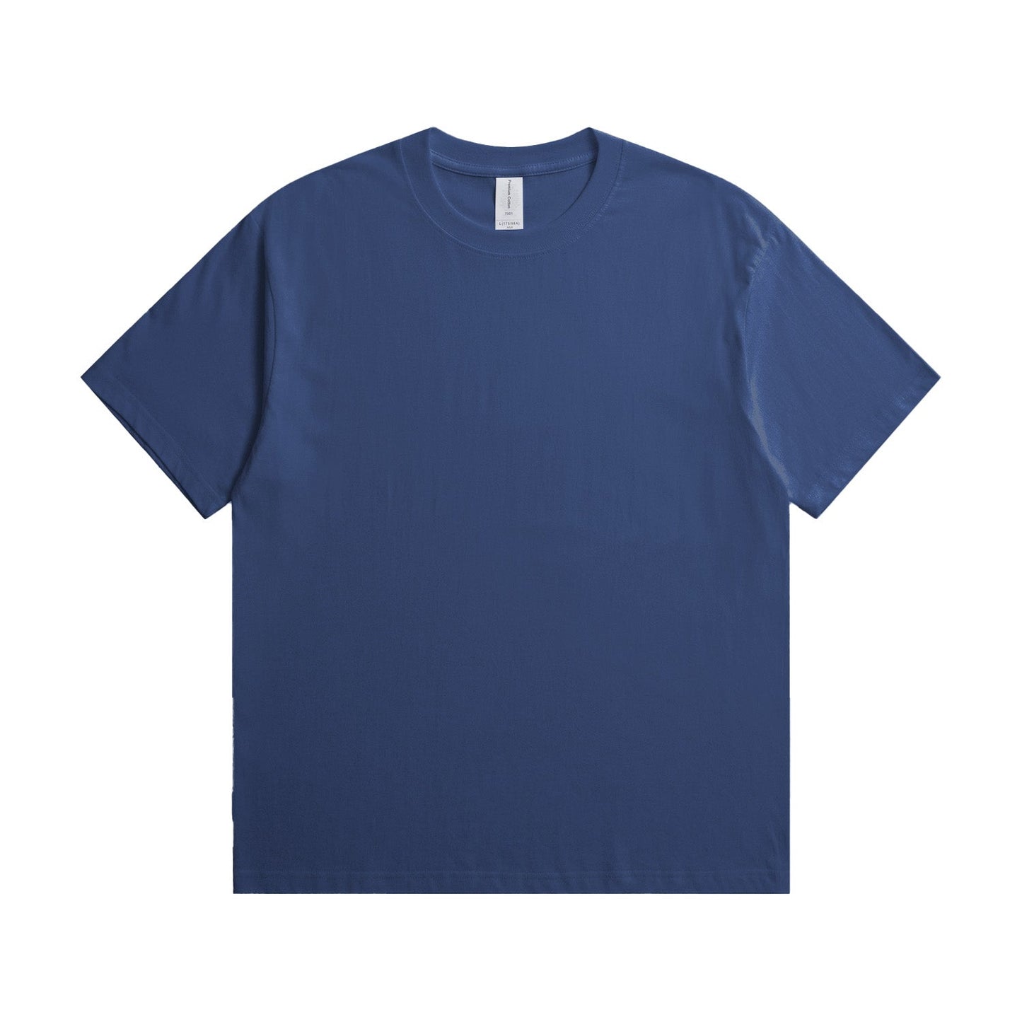 180G Adult Round Neck Short Sleeve T-Shirt - Dark Blue