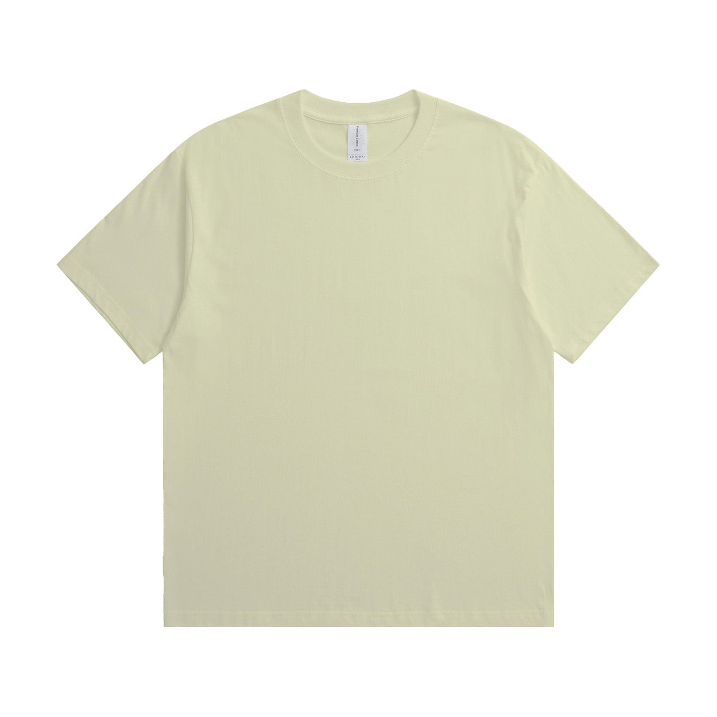 180G Adult Round Neck Short Sleeve T-Shirt - Cream