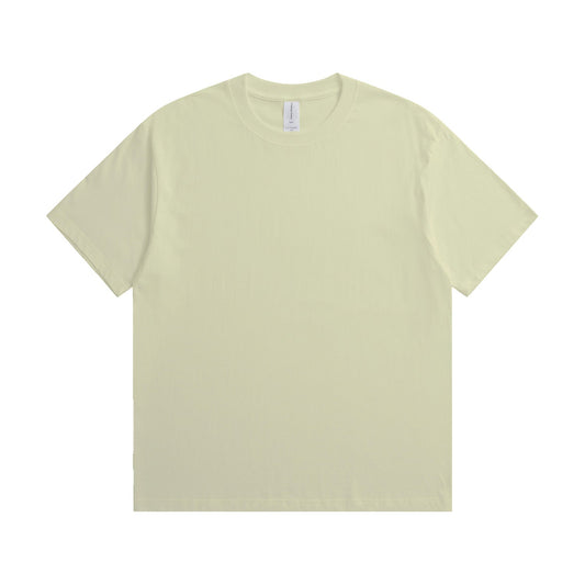 180G Adult Round Neck Short Sleeve T-Shirt - Cream