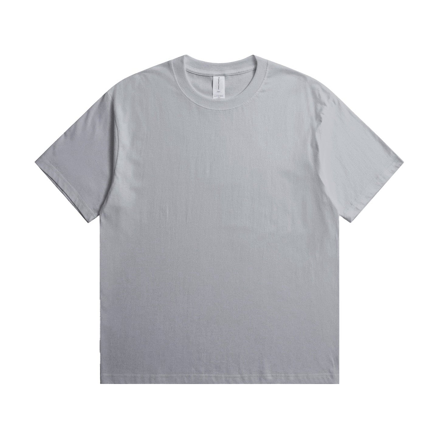 180G Adult Round Neck Short Sleeve T-Shirt - Grey