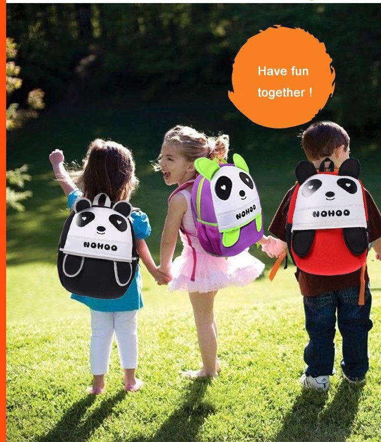 NOHOO Kid Loving Panda Design Children Boy Travel School Bag Beg Sekolah Bags A4