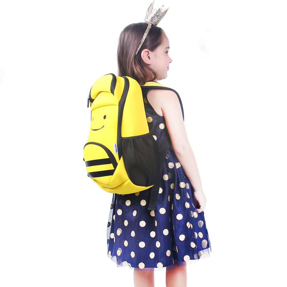 NOHOO 3D Kid Honey Bee Design School Bag Backpack Kindergarden Bag Bags