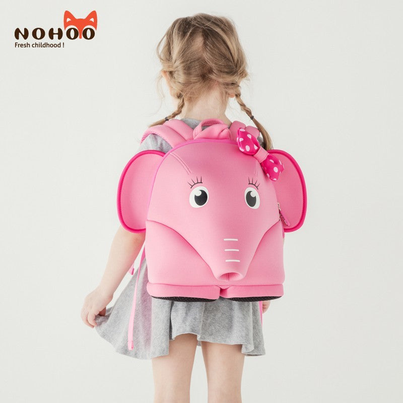 NOHOO Kid Elephant Harness 3D Design School Bag Toodler Preschool Backpack Bags