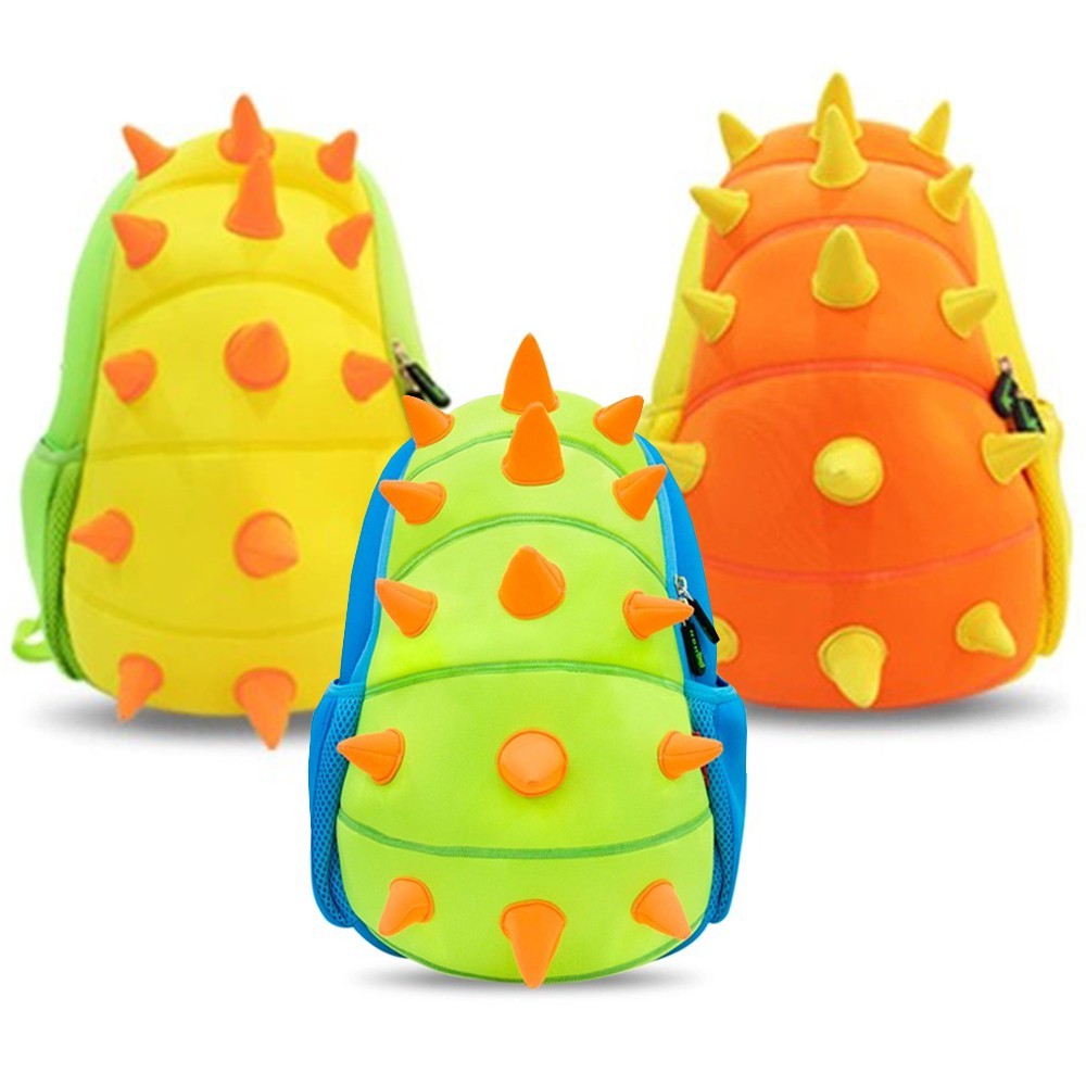 NOHOO Kid Spiky Dino Design Children Boy Travel School Bag Beg Sekolah Bags A4