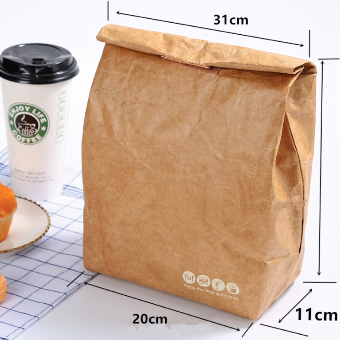 Reusable Paper Lunch Bag A