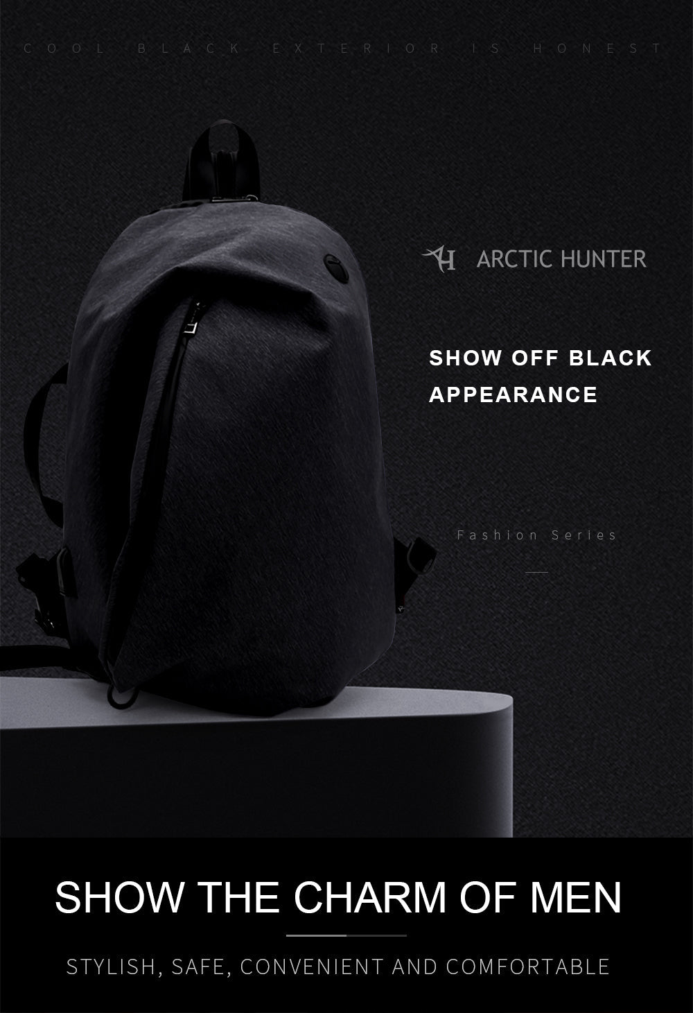 Arctic Hunter Cross-Air Backpack (15.6" Laptop)