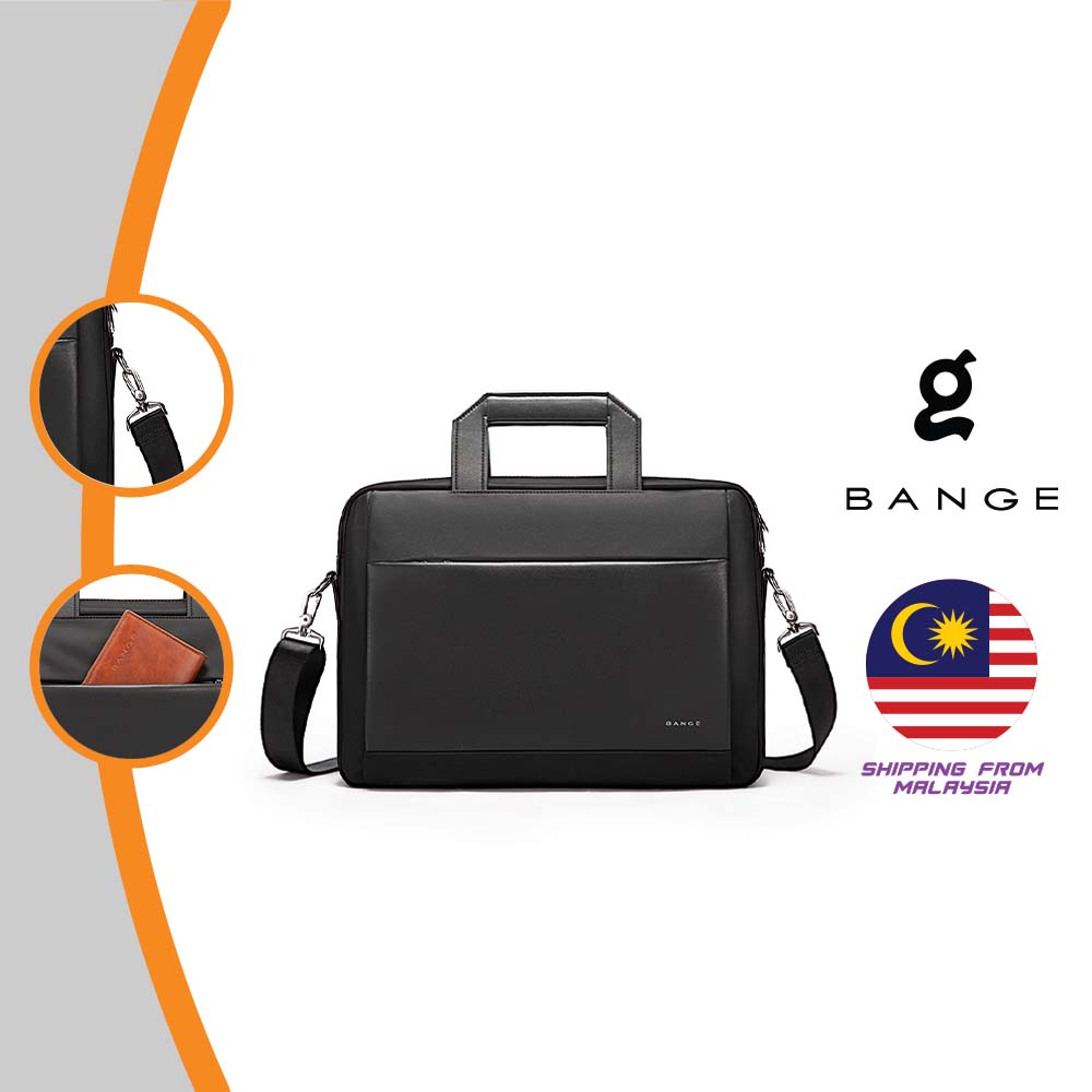 Bange Animuz Document Sling Bag Big Capacity Easy Carry Business Travel Laptop Sling Document Bag (15.6")