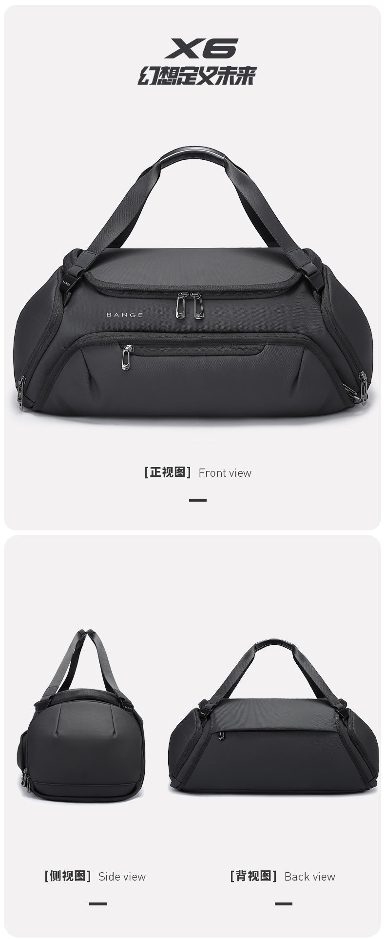 Bange Dusk Duffle Bag Multifunctional Gym Bag Sport Bag Hiking Bag Messenger Bag Max Duffel Weekender bag