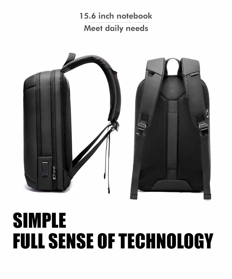 Bange Bulletz Laptop Business Travel Type-C USB Charging Port Trend Stylish Design Laptop Backpack (15.6")