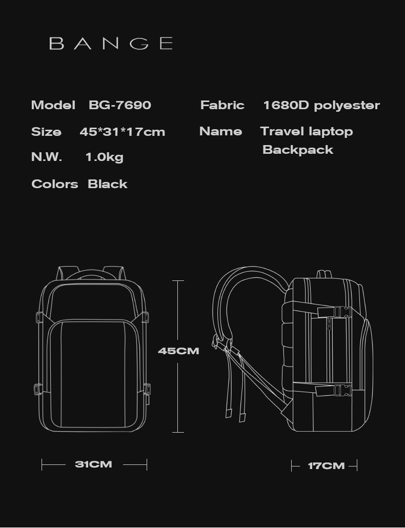 Bange Hornt Laptop Backpack (15.6" Tablet)