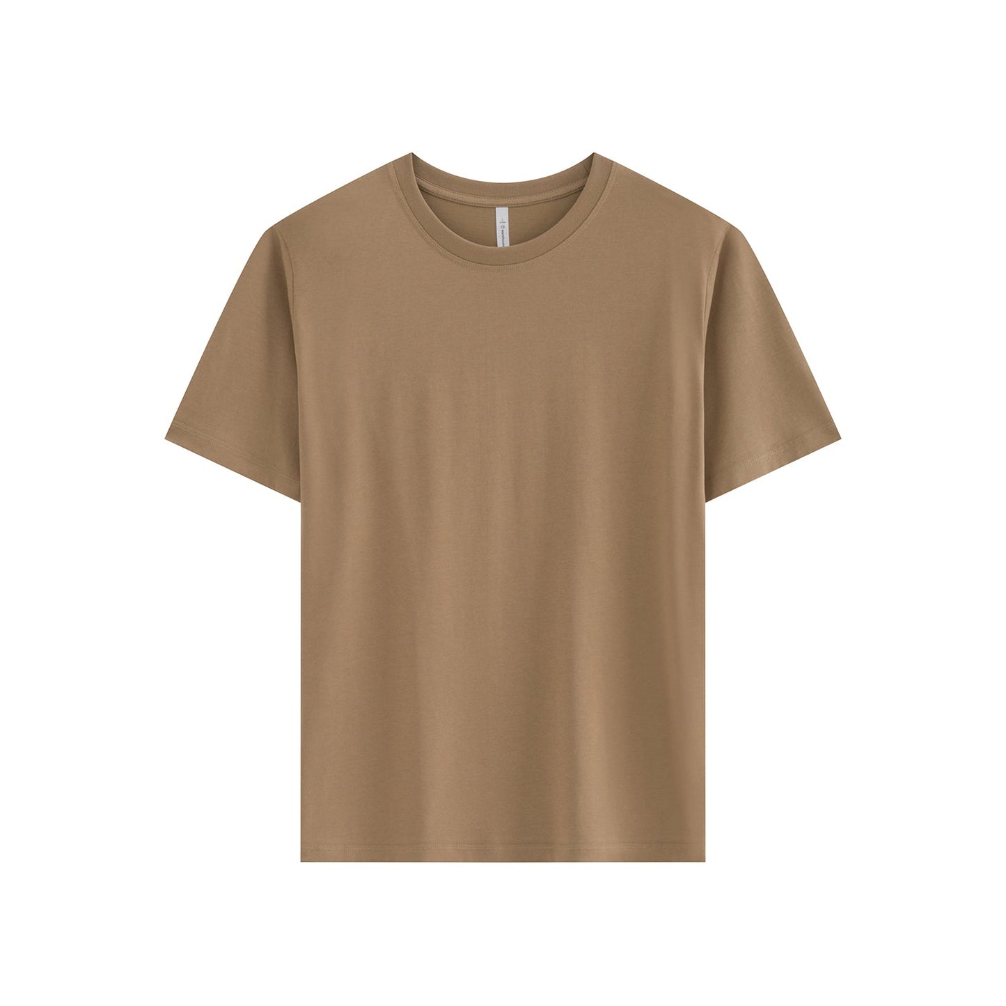 210G IceTech Cotton Adult Round Neck Short Sleeve T-Shirt - Brown