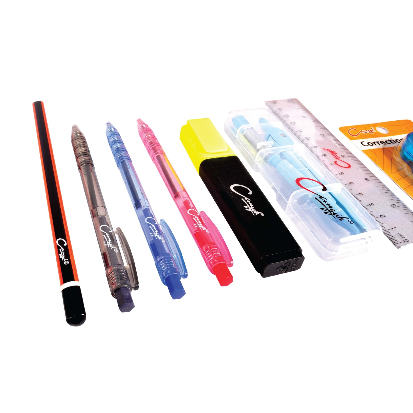 10 in 1 Canggih Original School Stationery Set for Secondary School/Set Alat Tulis Sekolah untuk Pelajar Sekolah Menengah