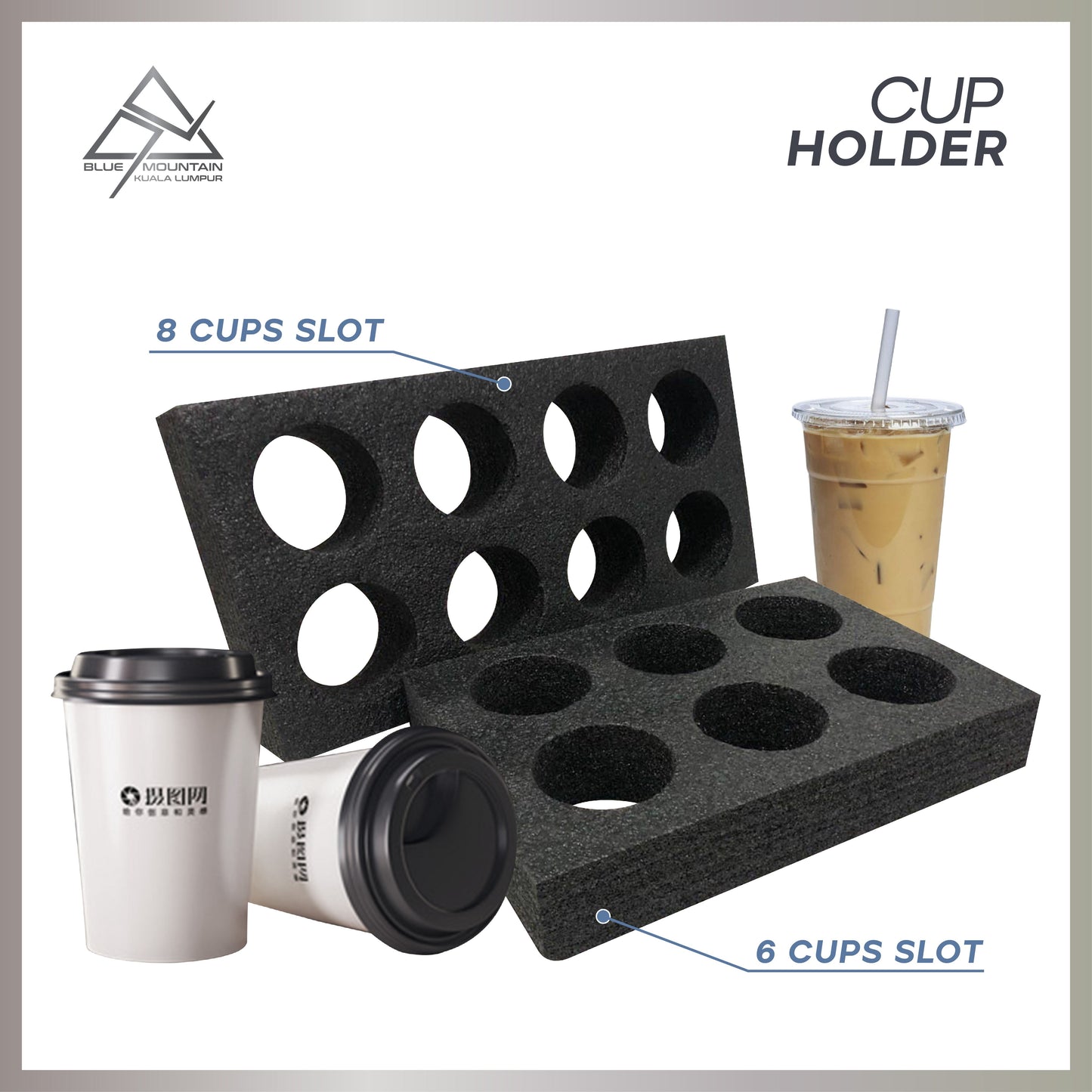 Food Delivery Bag Cup Holder (6's)