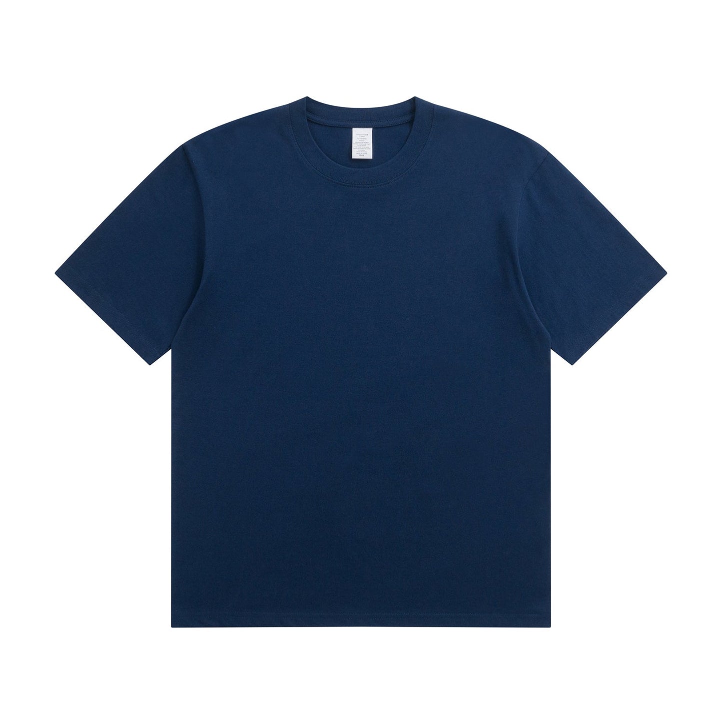 230G Adult Round Neck Short Sleeve T-Shirt - Dark Blue